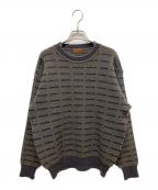 Yves Saint Laurentイヴサンローラン）の古着「厚手ニット」｜グレー×ネイビー