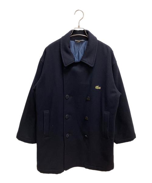 CHEMISE LACOSTE（シュミーズ ラコステ）CHEMISE LACOSTE (シュミーズ ラコステ) ウールコート Pコート ネイビー サイズ:SIZE 3の古着・服飾アイテム