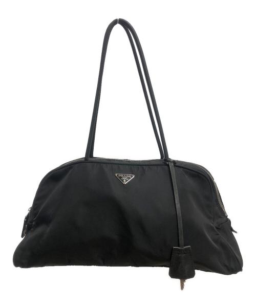 PRADA（プラダ）PRADA (プラダ) NEW TESSUTO SPO ミニボストンバッグ ブラックの古着・服飾アイテム
