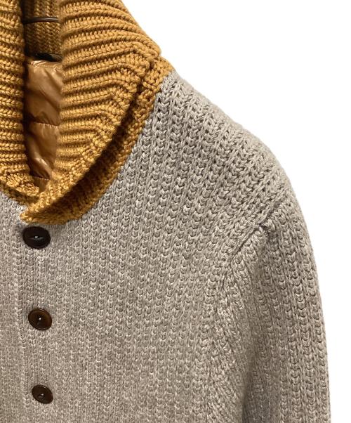 Zanone（ザノーネ）Zanone (ザノーネ) ニットジャケット オレンジ×グレー サイズ:SIZE 46の古着・服飾アイテム