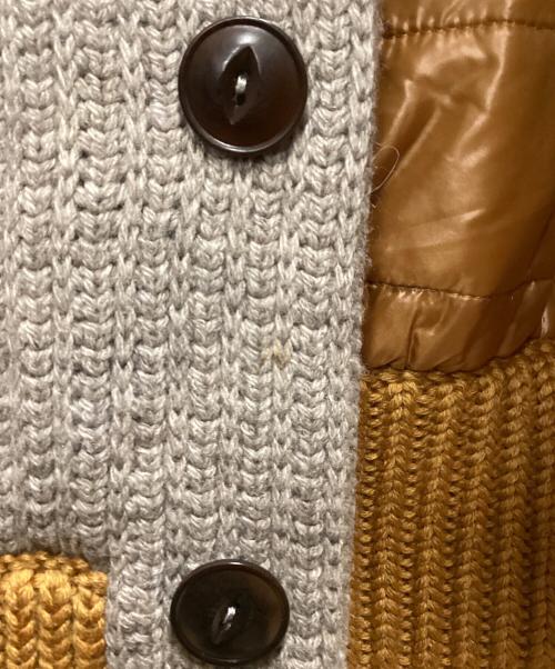 Zanone（ザノーネ）Zanone (ザノーネ) ニットジャケット オレンジ×グレー サイズ:SIZE 46の古着・服飾アイテム