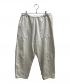 DANTONダントン）の古着「コットンリネンイージーパンツ」｜ベージュ