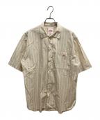 DANTONダントン）の古着「ワークシャツ」｜ベージュ