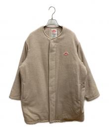 DANTON（ダントン）の古着「モッサノーカラーダウンコート」｜ベージュ