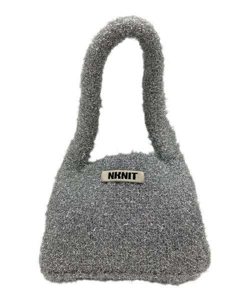 NKNIT（ンニット）NKNIT (ンニット) ミニハンドバッグ シルバーの古着・服飾アイテム