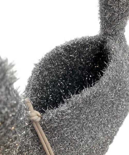 NKNIT（ンニット）NKNIT (ンニット) ミニハンドバッグ シルバーの古着・服飾アイテム