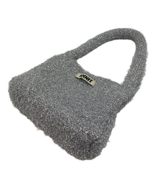 NKNIT（ンニット）NKNIT (ンニット) ミニハンドバッグ シルバーの古着・服飾アイテム