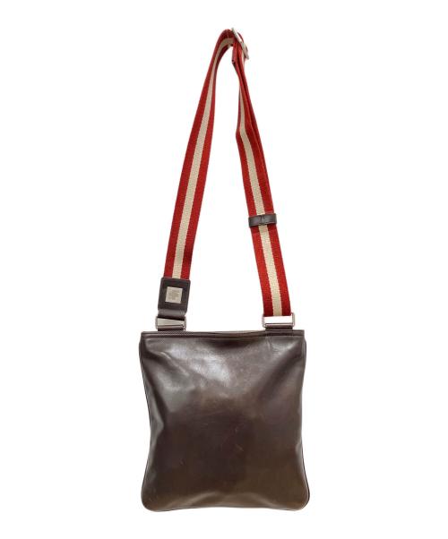 BALLY（バリー）BALLY (バリー) レザーショルダーバッグ ブラウンの古着・服飾アイテム