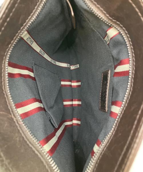BALLY（バリー）BALLY (バリー) レザーショルダーバッグ ブラウンの古着・服飾アイテム