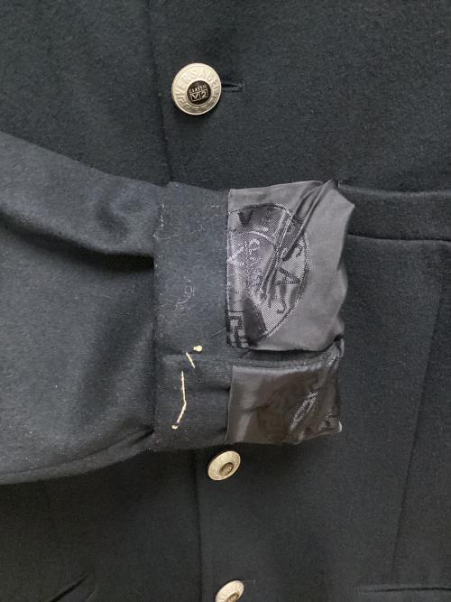 VERSACE CLASSIC（ヴェルサーチクラシック）VERSACE CLASSIC (ヴェルサーチクラシック) ウール混コート ブラック サイズ:SIZE 46の古着・服飾アイテム