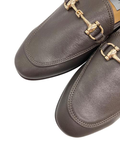 Le Talon GRISE（ル タロン グリーズ）Le Talon GRISE (ル タロン グリーズ) レザービットバブーシュ ブラウン サイズ:SIZE 22.5cmの古着・服飾アイテム