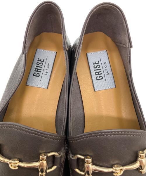 Le Talon GRISE（ル タロン グリーズ）Le Talon GRISE (ル タロン グリーズ) レザービットバブーシュ ブラウン サイズ:SIZE 22.5cmの古着・服飾アイテム