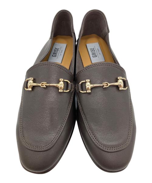 Le Talon GRISE（ル タロン グリーズ）Le Talon GRISE (ル タロン グリーズ) レザービットバブーシュ ブラウン サイズ:SIZE 22.5cmの古着・服飾アイテム