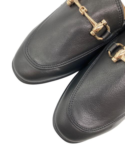Le Talon GRISE（ル タロン グリーズ）Le Talon GRISE (ル タロン グリーズ) レザービットバブーシュ ブラック サイズ:SIZE 22cmの古着・服飾アイテム