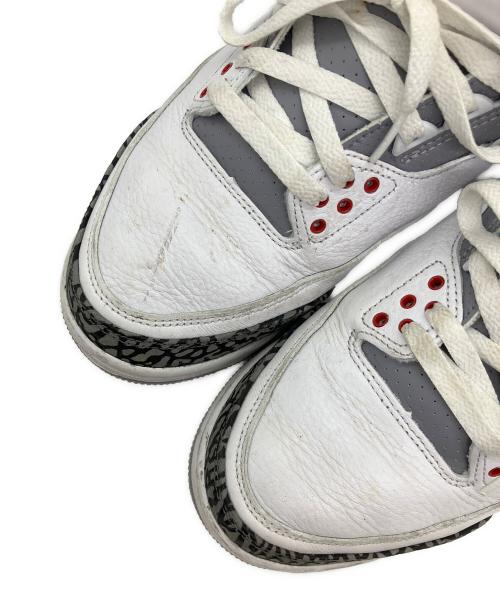 NIKE（ナイキ）NIKE (ナイキ) AIR JORDAN 3 RETRO（エア ジョーダン 3 レトロ） ホワイト×レッド サイズ:SIZE 28.5cmの古着・服飾アイテム