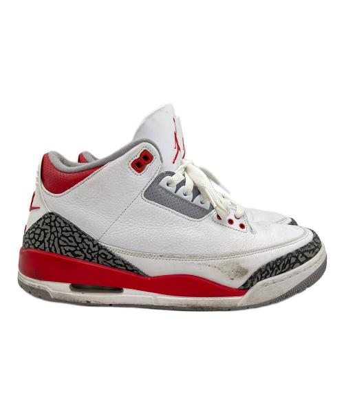 NIKE（ナイキ）NIKE (ナイキ) AIR JORDAN 3 RETRO（エア ジョーダン 3 レトロ） ホワイト×レッド サイズ:SIZE 28.5cmの古着・服飾アイテム