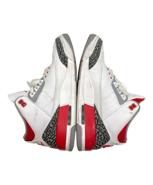 NIKE（ナイキ）NIKE (ナイキ) AIR JORDAN 3 RETRO（エア ジョーダン 3 レトロ） ホワイト×レッド サイズ:SIZE 28.5cmの古着・服飾アイテム