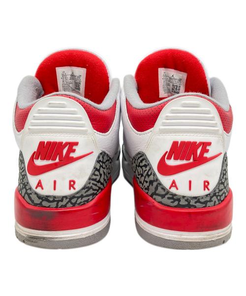 NIKE（ナイキ）NIKE (ナイキ) AIR JORDAN 3 RETRO（エア ジョーダン 3 レトロ） ホワイト×レッド サイズ:SIZE 28.5cmの古着・服飾アイテム