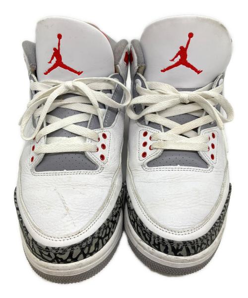NIKE（ナイキ）NIKE (ナイキ) AIR JORDAN 3 RETRO（エア ジョーダン 3 レトロ） ホワイト×レッド サイズ:SIZE 28.5cmの古着・服飾アイテム