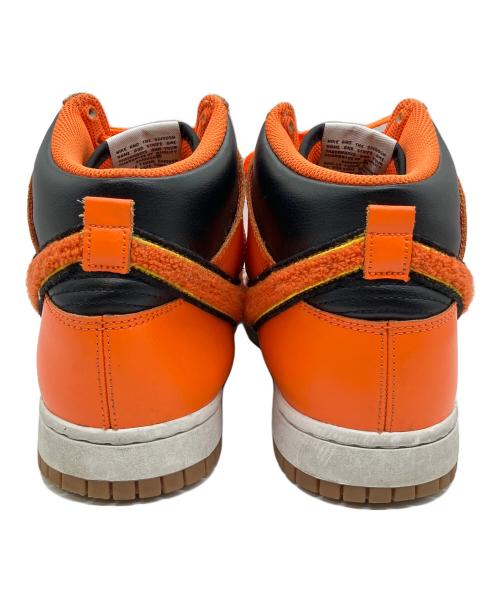 NIKE（ナイキ）NIKE (ナイキ) Dunk High University Chenille Swoosh（ダンク ハイ ユニバーシティ シェニールスウッシュ） ブラック×オレンジ サイズ:SIZE 28.5cmの古着・服飾アイテム