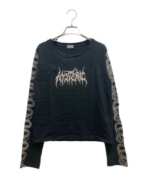 Hysteric Glamour（ヒステリックグラマー）Hysteric Glamour (ヒステリックグラマー) 長袖カットソー ブラック サイズ:SIZE Freeの古着・服飾アイテム
