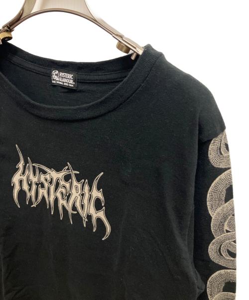 Hysteric Glamour（ヒステリックグラマー）Hysteric Glamour (ヒステリックグラマー) 長袖カットソー ブラック サイズ:SIZE Freeの古着・服飾アイテム