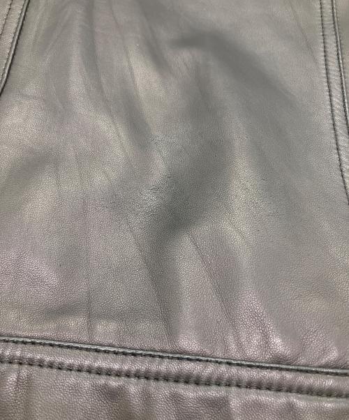 BURBERRY BLACK LABEL（バーバリーブラックレーベル）BURBERRY BLACK LABEL (バーバリーブラックレーベル) レザージャケット ブラック サイズ:SIZE Mの古着・服飾アイテム