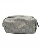 GUCCIグッチ）の古着「GG コスメポーチ」｜シルバー