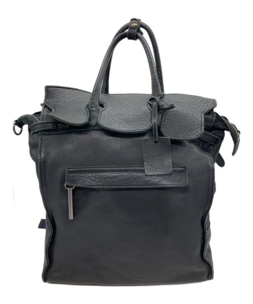 pomtata（ポンタタ）pomtata (ポンタタ) レザーリュック ブラックの古着・服飾アイテム