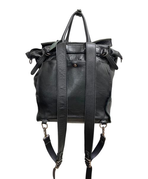 pomtata（ポンタタ）pomtata (ポンタタ) レザーリュック ブラックの古着・服飾アイテム