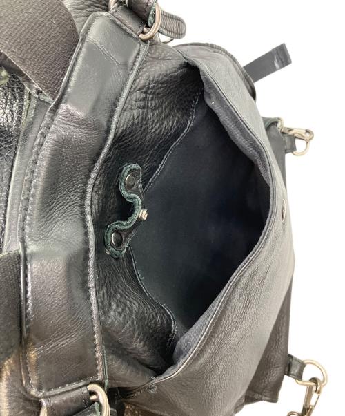 pomtata（ポンタタ）pomtata (ポンタタ) レザーリュック ブラックの古着・服飾アイテム