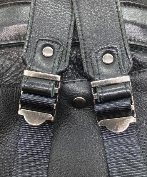 pomtata（ポンタタ）pomtata (ポンタタ) レザーリュック ブラックの古着・服飾アイテム