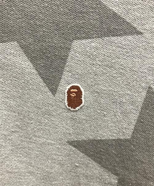 A BATHING APE（ア ベイシング エイプ）A BATHING APE (ア ベイシング エイプ) ポロシャツ グレー サイズ:SIZE Lの古着・服飾アイテム