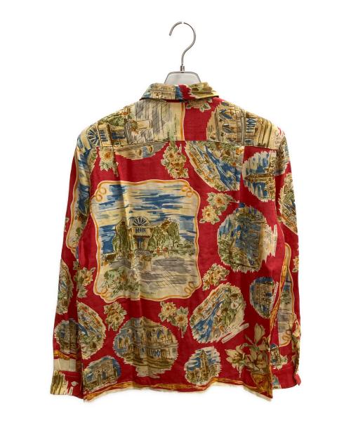 COMME des GARCONS HOMME PLUS（コムデギャルソンオムプリュス）COMME des GARCONS HOMME PLUS (コムデギャルソンオムプリュス) 長袖シャツ レッド×ベージュ サイズ:Freeの古着・服飾アイテム