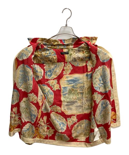 COMME des GARCONS HOMME PLUS（コムデギャルソンオムプリュス）COMME des GARCONS HOMME PLUS (コムデギャルソンオムプリュス) 長袖シャツ レッド×ベージュ サイズ:Freeの古着・服飾アイテム