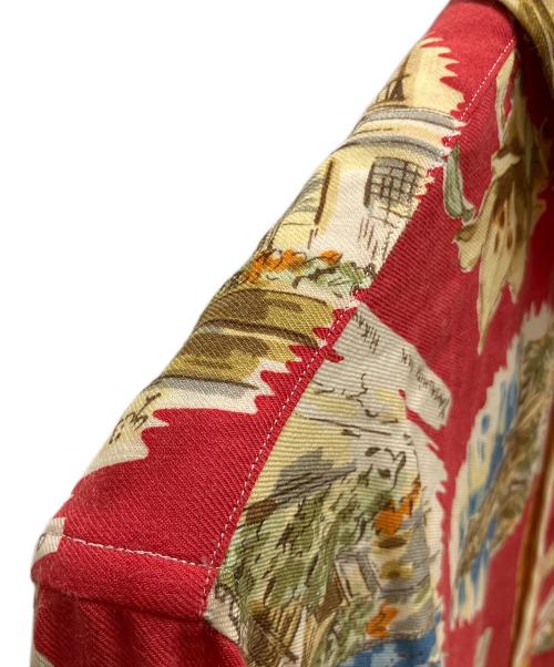 COMME des GARCONS HOMME PLUS（コムデギャルソンオムプリュス）COMME des GARCONS HOMME PLUS (コムデギャルソンオムプリュス) 長袖シャツ レッド×ベージュ サイズ:Freeの古着・服飾アイテム