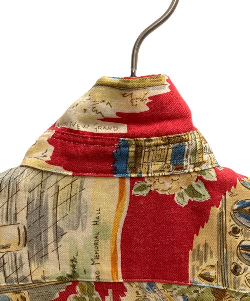 COMME des GARCONS HOMME PLUS（コムデギャルソンオムプリュス）COMME des GARCONS HOMME PLUS (コムデギャルソンオムプリュス) 長袖シャツ レッド×ベージュ サイズ:Freeの古着・服飾アイテム