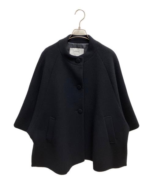 utilite（ユティリテ）utilite (ユティリテ) 片面ビーバー ポンチョ コート ネイビー サイズ:SIZE Freeの古着・服飾アイテム