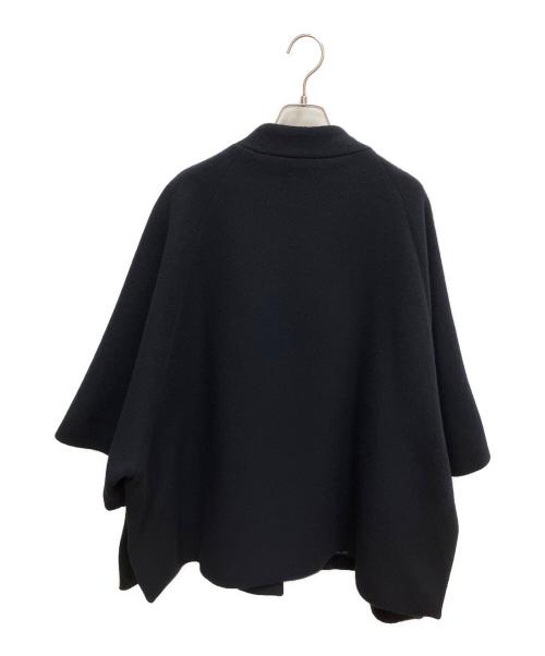 utilite（ユティリテ）utilite (ユティリテ) 片面ビーバー ポンチョ コート ネイビー サイズ:SIZE Freeの古着・服飾アイテム