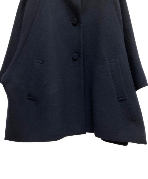 utilite（ユティリテ）utilite (ユティリテ) 片面ビーバー ポンチョ コート ネイビー サイズ:SIZE Freeの古着・服飾アイテム