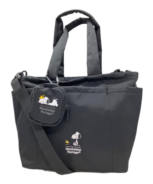 Manhattan Portage（マンハッタンポーテージ）Manhattan Portage (マンハッタンポーテージ) PEANUTS (ピーナッツ) 2WAYショルダーバッグ ブラックの古着・服飾アイテム