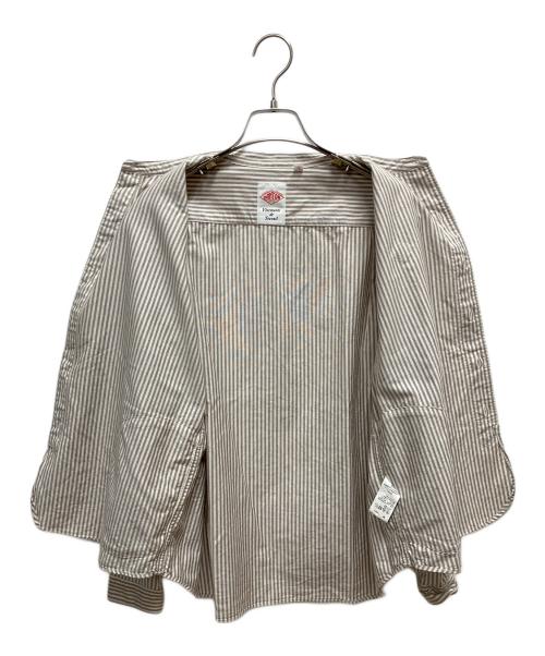 DANTON（ダントン）DANTON (ダントン) バンドカラー長袖シャツ グレー サイズ:SIZE 38の古着・服飾アイテム