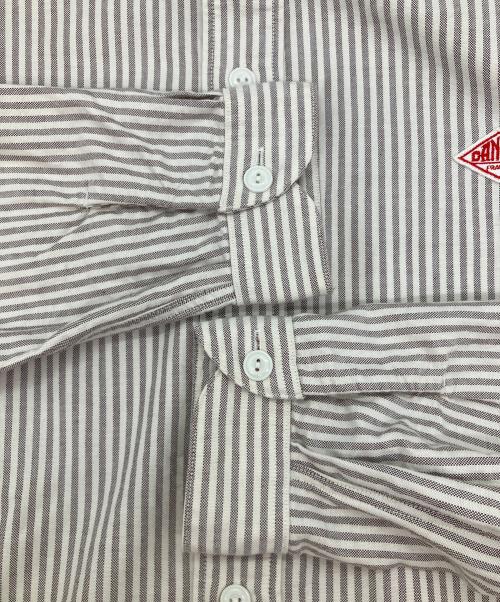 DANTON（ダントン）DANTON (ダントン) バンドカラー長袖シャツ グレー サイズ:SIZE 38の古着・服飾アイテム