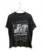 BIOTOPビオトープ）の古着「Bruce Weber Photo T-shirtsDogs group: Montauk, NY in 2008 Tシャツ」｜ブラック