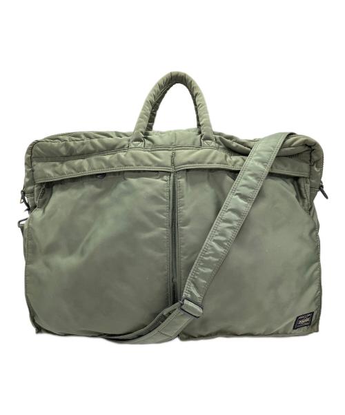 PORTER（ポーター）PORTER (ポーター) TANKER 2WAY BRIEFCASE(L)（タンカー 2ウェイブリーフケースL） グリーンの古着・服飾アイテム