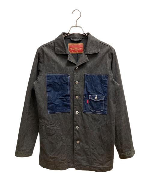 NATAL DESIGN（ネイタルデザイン）NATAL DESIGN (ネイタルデザイン) カバーオール グレー×ブルー サイズ:SIZE Mの古着・服飾アイテム