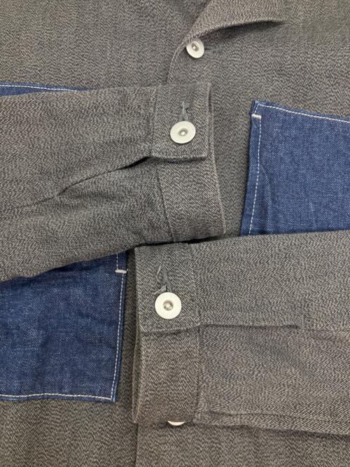 NATAL DESIGN（ネイタルデザイン）NATAL DESIGN (ネイタルデザイン) カバーオール グレー×ブルー サイズ:SIZE Mの古着・服飾アイテム