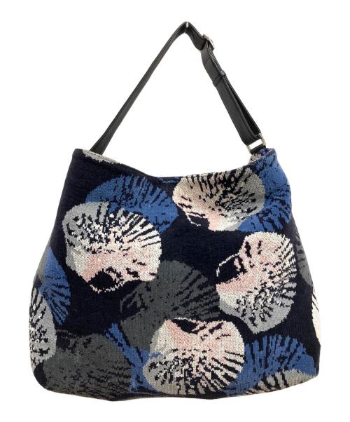 FEILER（フェイラー）FEILER (フェイラー) トートバッグ ブラック×ネイビーの古着・服飾アイテム