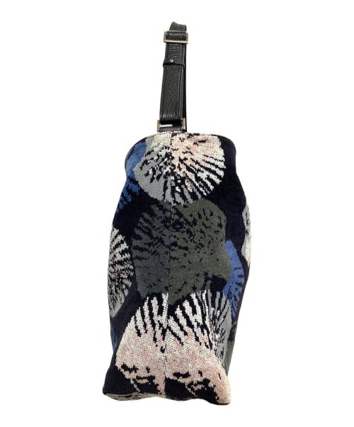 FEILER（フェイラー）FEILER (フェイラー) トートバッグ ブラック×ネイビーの古着・服飾アイテム