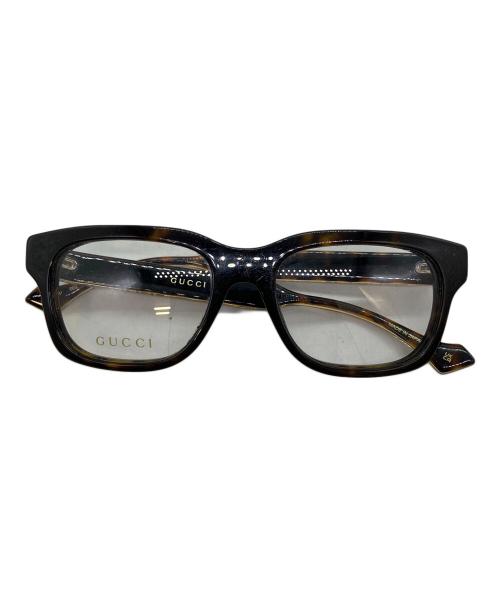 GUCCI（グッチ）GUCCI (グッチ) サングラス ブラック×ゴールド サイズ:54口18-145の古着・服飾アイテム